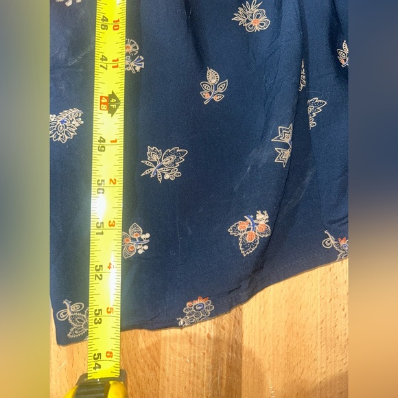 Madewell Plus Challis Midi Dress in Deep Indigo Floral - Picture 12 of 12